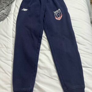 New Balance Kids Navy Joggers with USA Lacrosse Logo
